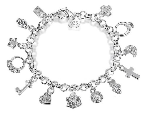 C Pulsera De Mujer Con Múltiples Elementos