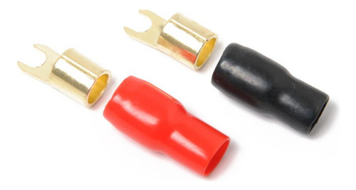 10 Pares 4 Awg Coche Audio Alimentación Tierra Cable Fork