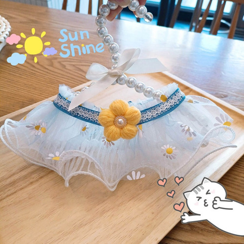 (l-a) Lace Princess Cats Collar Rabbit Colar Rabbit Accessor