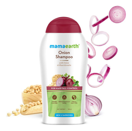 Champú Mamaearth Onion Para El Crecimiento Del Cabello, 100