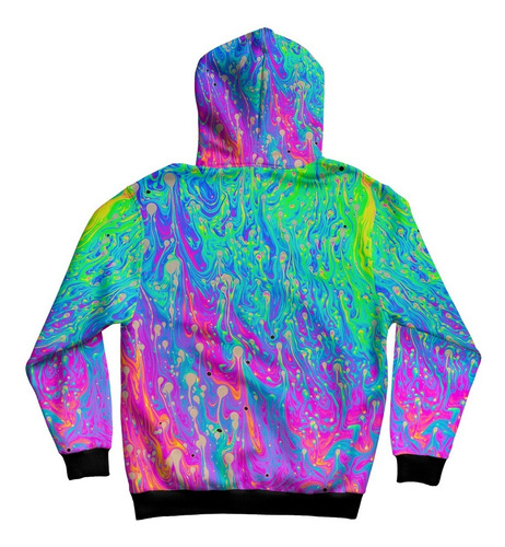 Imagen 2 de 2 de Buzo Hoodie Psicodelia Color ( Fullprint )