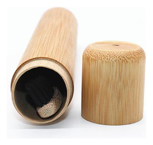 . Estuche De Cepillo De Dientes Natural Portátil Hecho A