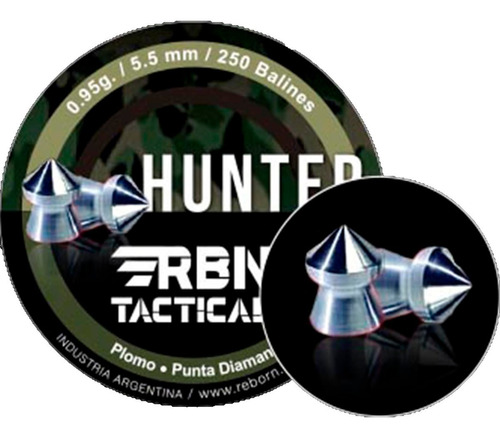 Balines Rbn Tactical Hunter 5.5mm X 250 Unidades 0,95grs