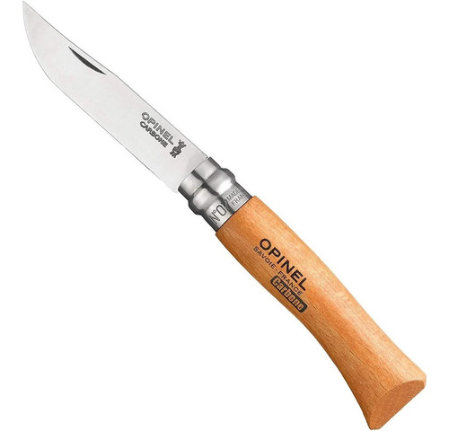 Navaja Opinel N.7 Con Anillo Seguridad Hoja De Carbono Febo