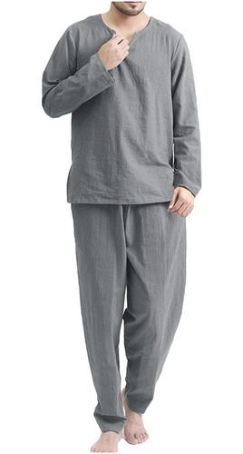 F Trajes De Hombre Pijamas Finos Y Transpirables Sueltos Ser