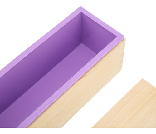 Molde Para Hacer Jabón, Flexible, De Silicona Morada, Hecho
