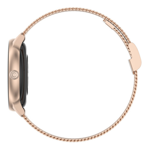 Imagen 3 de 8 de Smartwatch Kieslect L-series Lady Smart Watch 1.09" caja 40mm de aleación de aluminio dorada, malla dorada de silicona L11