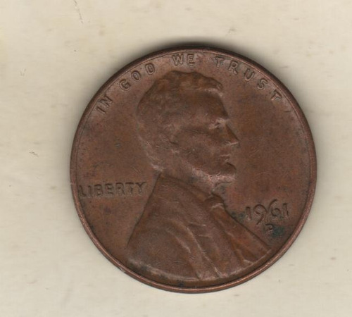 Estados Unidos Moneda De 1 Centavo Año 1961 D - Km 201