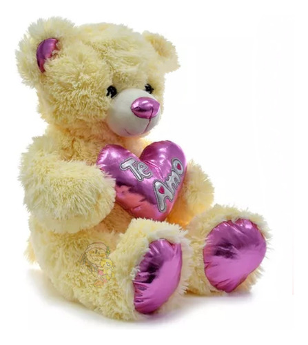 Oso De Peluche Grande Corazón Calidad Premium Importado 