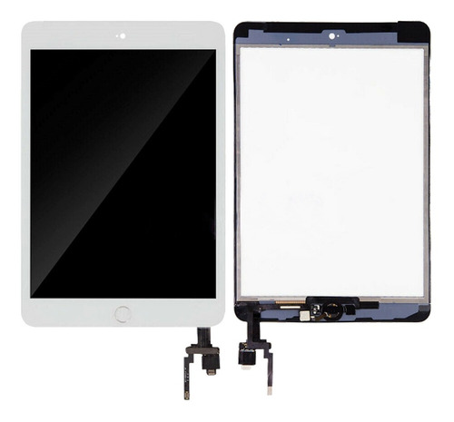 Mica Tactil iPad Mini 3 Digitizer A1599 A1600 Blanca Botón