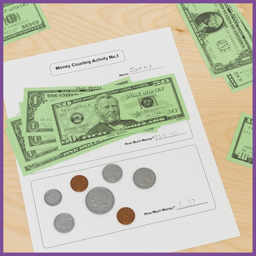 Learning Advantage Juego De Dinero - Billetes Y Monedas -...