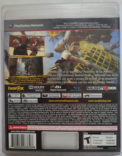 Uncharted 3 Para Playstation 3 (Usado)