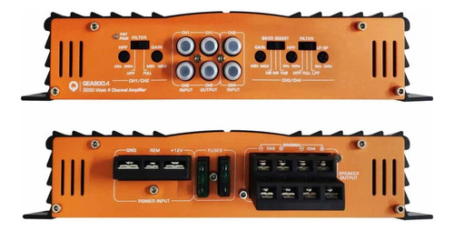 Amplificador 4 Canales Quantum Audio Qea800.4 3200w Clase Ab