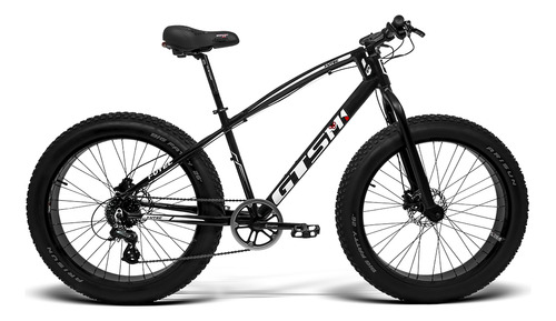 Bicicleta Aro 26 Freio Hidráulico Shimano Altus Big Fat Bike Cor Preto-branco Tamanho Do Quadro 20