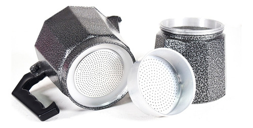Cafetera Italiana Manual 450ml Aluminio Negra