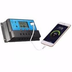 Controlador Carga Painel Solar 30a Usb 12/24v Pwm