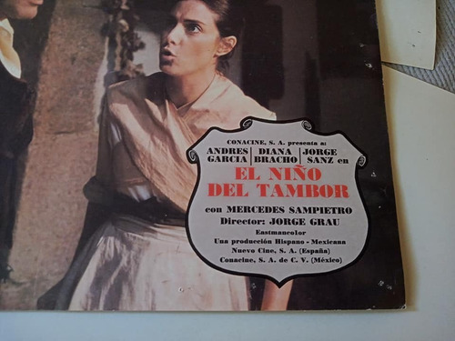 El Niño Del Tambor Andres Garcia,diana Brach Cartel De Cine (Usado)