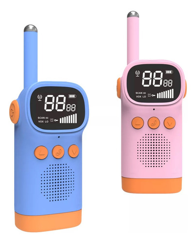 Radios Walkie Talkies Para Niño Con 3 Baterías 3km 2 Piezas