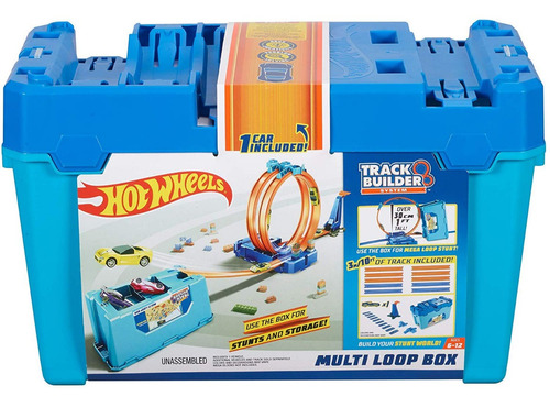 Hot Wheels Track Builder Multi-loop Box - Caja De Herramient