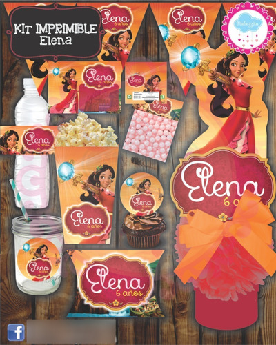 Kit Imprimible 3x1 Elena De Avalor #420 Candy Bar