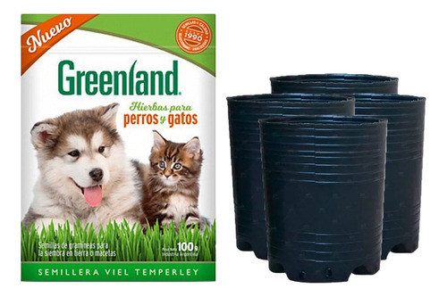 Semillas Greendland Para Perros Y Gatos Con Sopladas De 1l