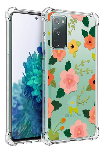 Funda Cristal Osophoter Para Galaxy S20 Fe Flores Cartoon