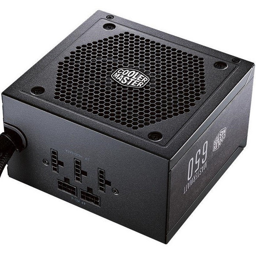 Fuente Cooler Master Masterwatt 650w 80+ Bronce Modular Color Negro