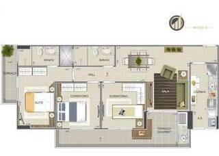 Apartamento Com 3 Dormitórios À Venda, 88 M² Por R$ 335.000,00 - Vila Assunção - Praia Grande/sp - Ap1122