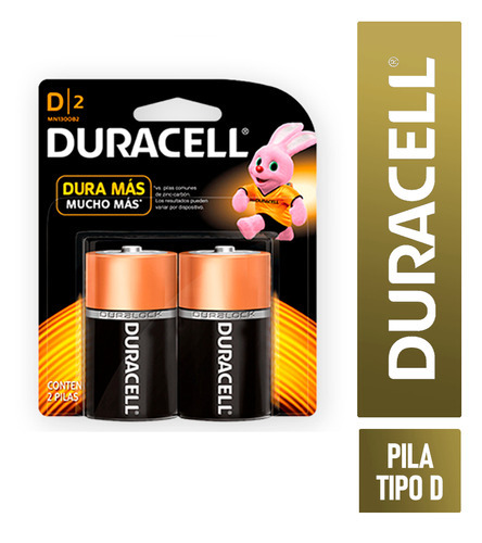 Pila Para Calefón Alcalina Duracell Blíster D X 2 Unidades