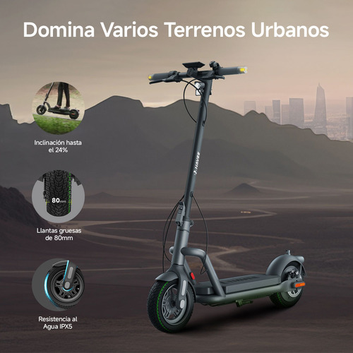 Scooter Eléctrico Navee N65i 40km/h 65km Patín Plegable Color Negro