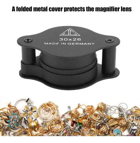 30x Foldable Portable Magnifying Glass Eye Magnifier