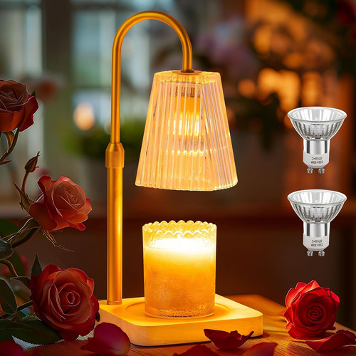 Lámpara Calentadora De Velas Con Temporizador Y 2 Bombillas