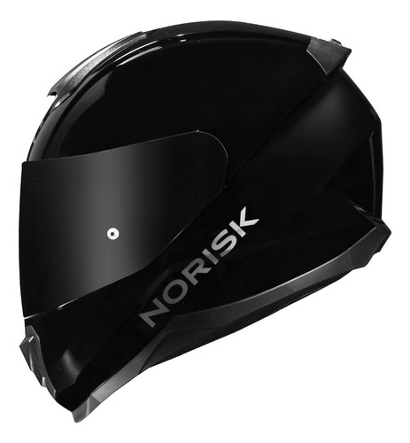 Capacete Norisk Razor Monocolor Solid Preto Nf Lançamento