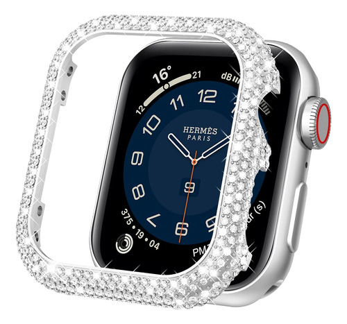 Funda De Metal Compatible Con Apple Watch De 1.732 Pulgadas,