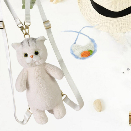 Mochila De Muñeca De Peluche Mochila De Juguete Tejido Azul