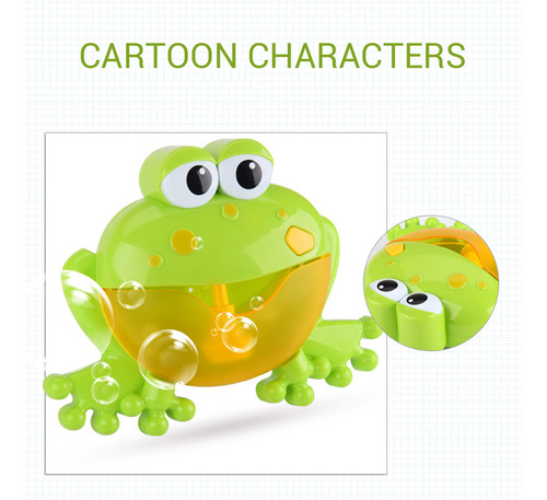Máquina Automática Frog Bubble Maker Para Baño Para Bebés Y