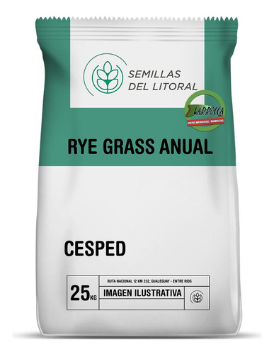 Rye Grass - Otoño-invierno X25kg // Resiembra Anual $