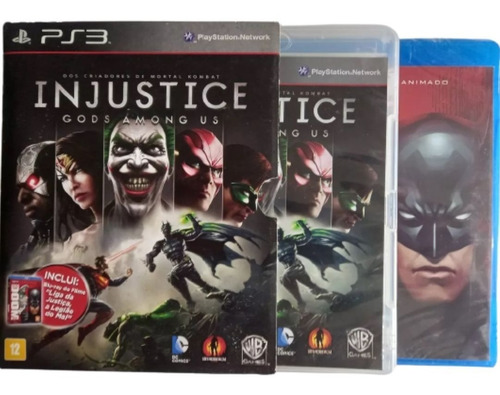 Jogo Injustice Ps3 Em Português + Blu-ray Filme Físico