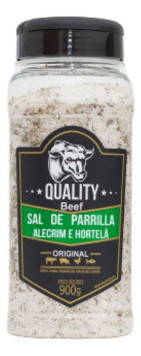 Sal De Parrilla Alecrim E Hortelã 900g Quality Beef Premium