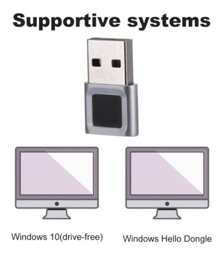 Imagen 6 de 7 de Lector De Huellas Dactilares Usb De Seguridad Escáner De