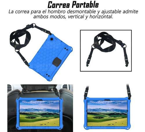 Case Protector Soporte Para Galaxy Tab A8 10.5 2021 Anticaíd