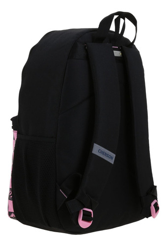Mochila Grande Chenson Super Mario Kart Gogo Peach Niña Dama Color Negro Diseño De La Tela Liso