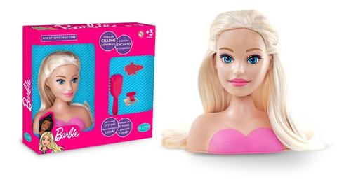 Mini Boneca Barbie Styling Head Para Pentear Com Acessórios 