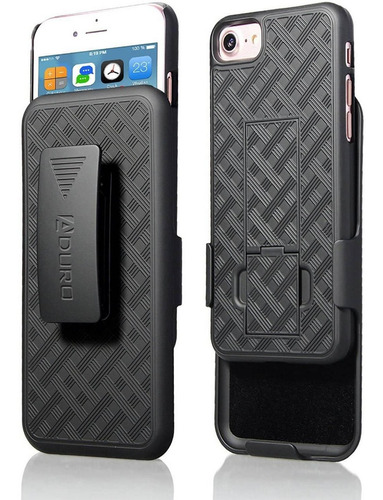 Funda Delgada Con Clip De Cinturón-iPhone Se2/8/7/6 (negro)