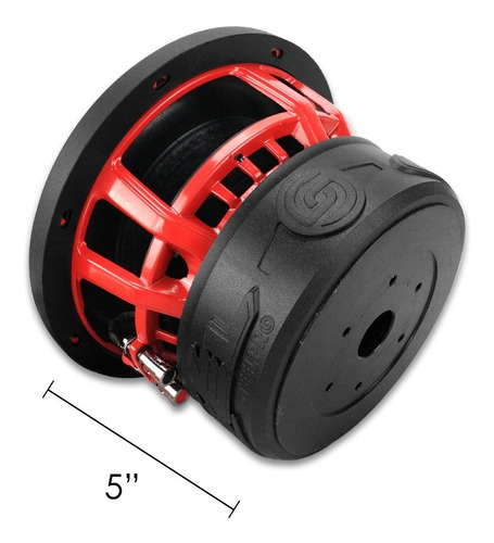 Imagen 4 de 4 de Subwoofer 8 Pulgadas Competencia 4+4 Ohm 2000w Axel Steelpro
