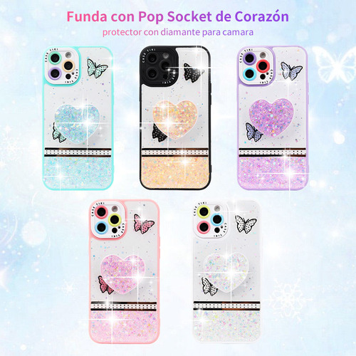 Funda Con Soporte Corazón Para Huawei Motorola iPhone Y Oppo