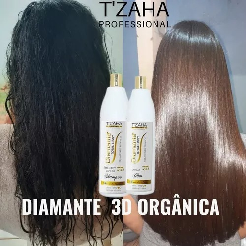 Escova Progressiva Profissional Diamante 3d Sem Formol Gold