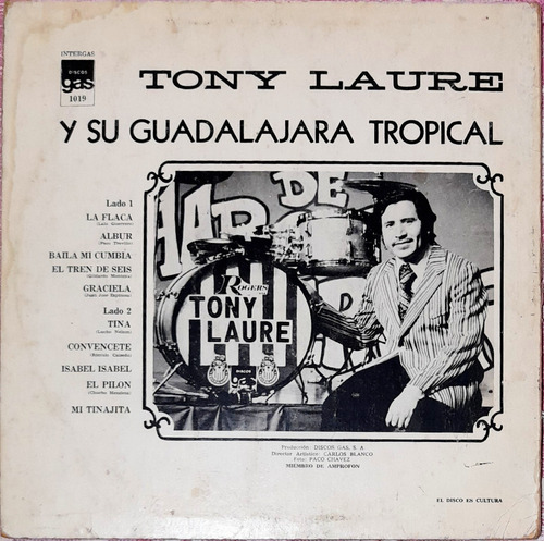 Tony Laure Y Su Guadalajara Tropical 1974 Disco De Vinilo (Usado)