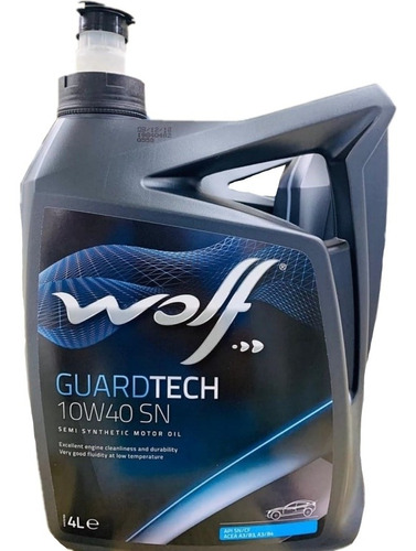 Garrafa De 4lts Aceite Semi Sintético Wolf 10w40