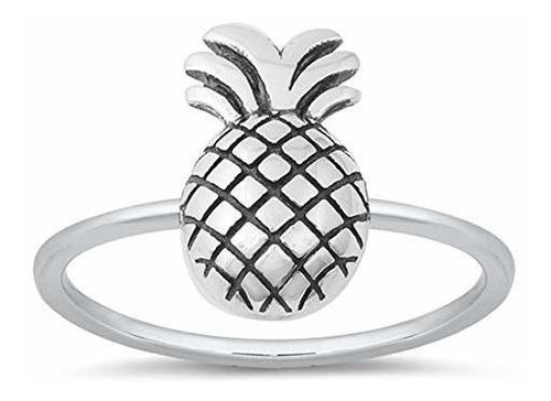 Anillos Bisutería - Plain Pineapple.925 Sterling Silver Ring